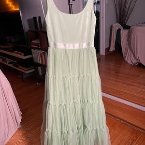 Alice + Olivia Light Green Maxi Dress